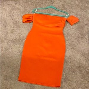 Orange BodyCon Dress Size Medium